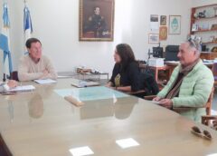 Juan  Carlos Chalde recibió a autoridades educativas del Distrito de Coronel Dorrego