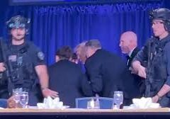 Evacúan a Trump de la cena de corresponsales tras una amenaza de seguridad en Washington