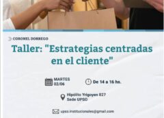 Se realizará el primer taller del Ciclo de Capacitaciones junto a la UPSO en Coronel Dorrego