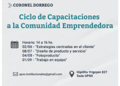 Se realizará un Ciclo de Capacitaciones junto a la UPSO en Coronel Dorrego