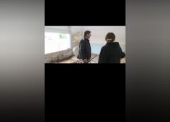 En su recorrido por El perdido, el intendnete Juan Carlos Chalde visito las obras de refaccion del CLub Progreso
