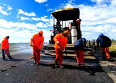 Realizan trabajos sobre la Ruta 3 en Coronel  Dorrego